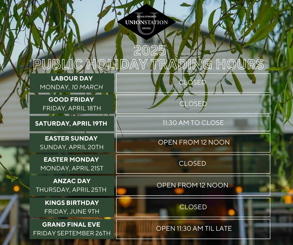 WOOLSTHORPE UNION STATION HOTEL TRADING HOURS (Facebook Post) (4)